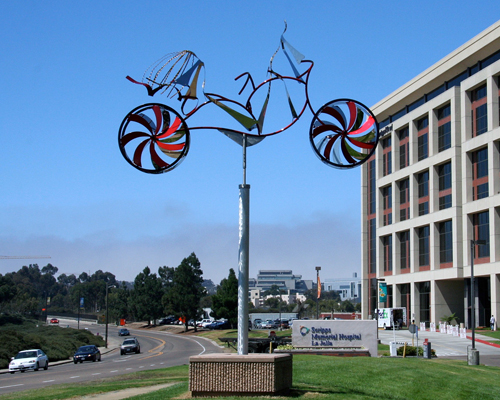 WEEEEE Kinetic Bicycle Sculpture by Amos Robinson contemporary art stainless steel
