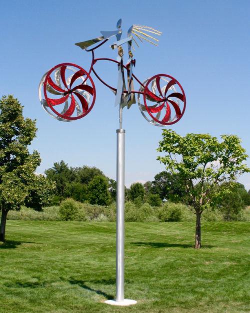 Kinetic art by Amos Robinson Greeley Sweethearts stainless steel contemporary art